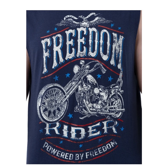 New Freedom rider Celebrate Men Americana Graphic Muscle Tank
Top Sizes S & 3XL - Picture 5 of 8